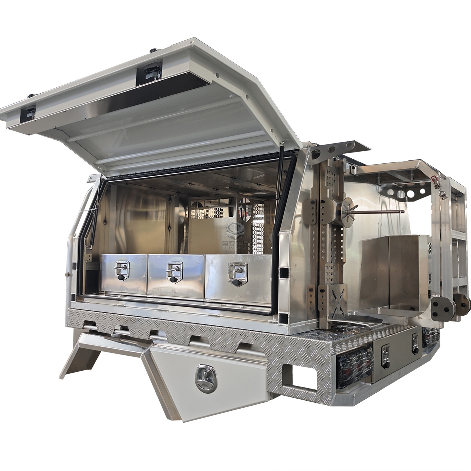YT-7039-high-gloss &Natural aluminum finish aluminum alloy Ute Canopy with kitchen YT-7039-high-gloss &Natural aluminum finish aluminum alloy Ute Canopy with kitchen