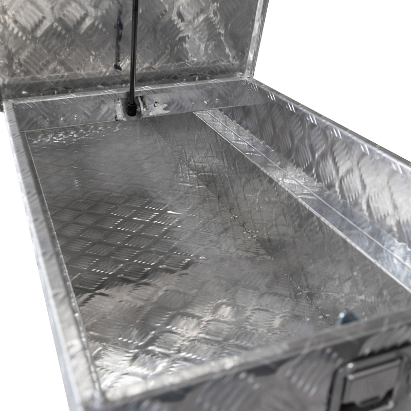 YT-6005-Double lid aluminum gullwing ute truck tool box