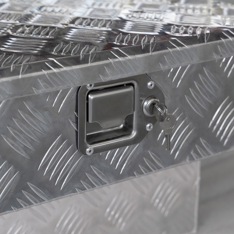 YT-6005-Double lid aluminum gullwing ute truck tool box