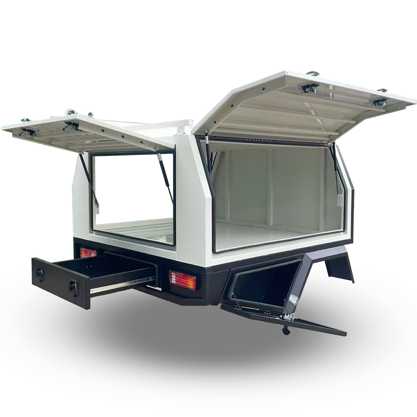 YT-7020-3 Doors Aluminium Ute Canopy and Tray
