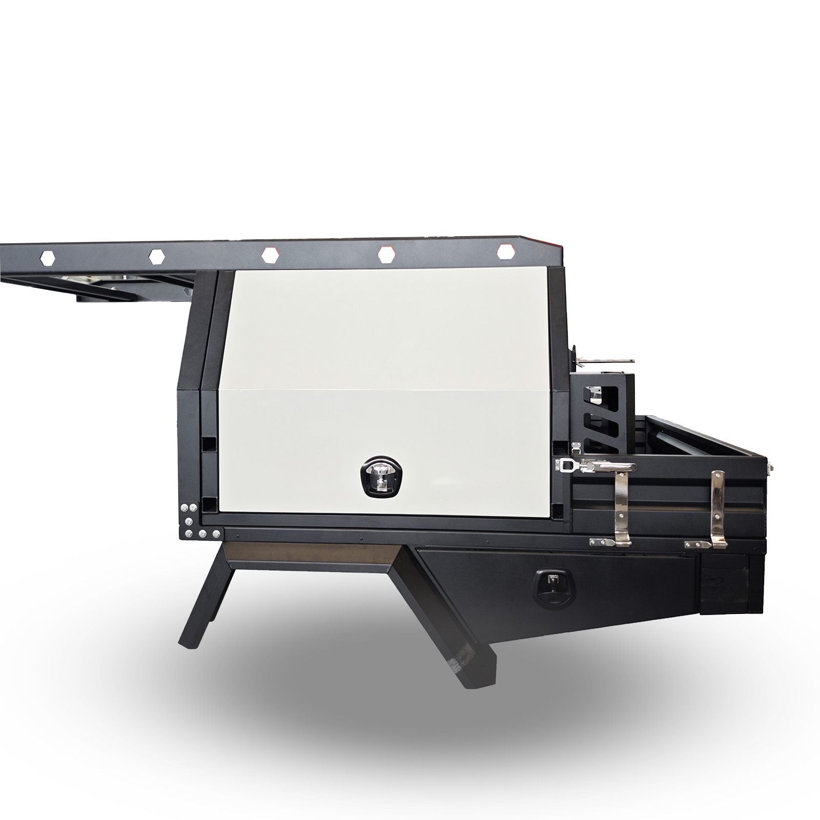 YT-7021-Aluminium Ute Canopy and Tray with roof rack