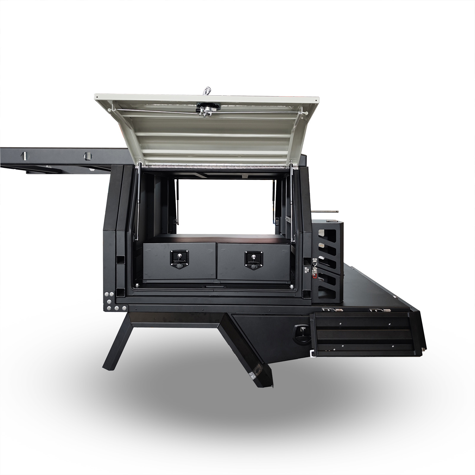 YT-7021-Aluminium Ute Canopy and Tray with roof rack