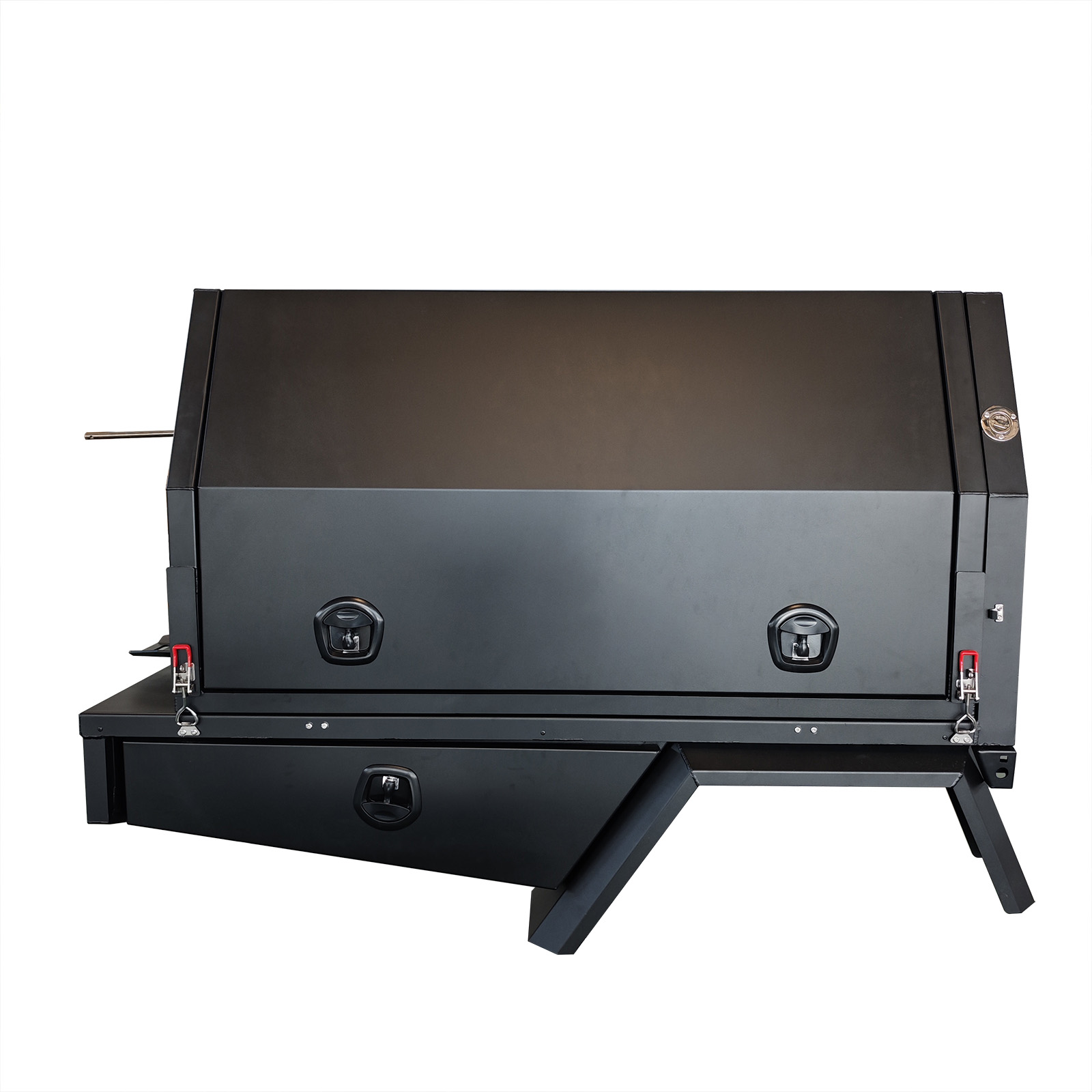 YT-7025-aluminum ute canopy with roof rack and kitchen