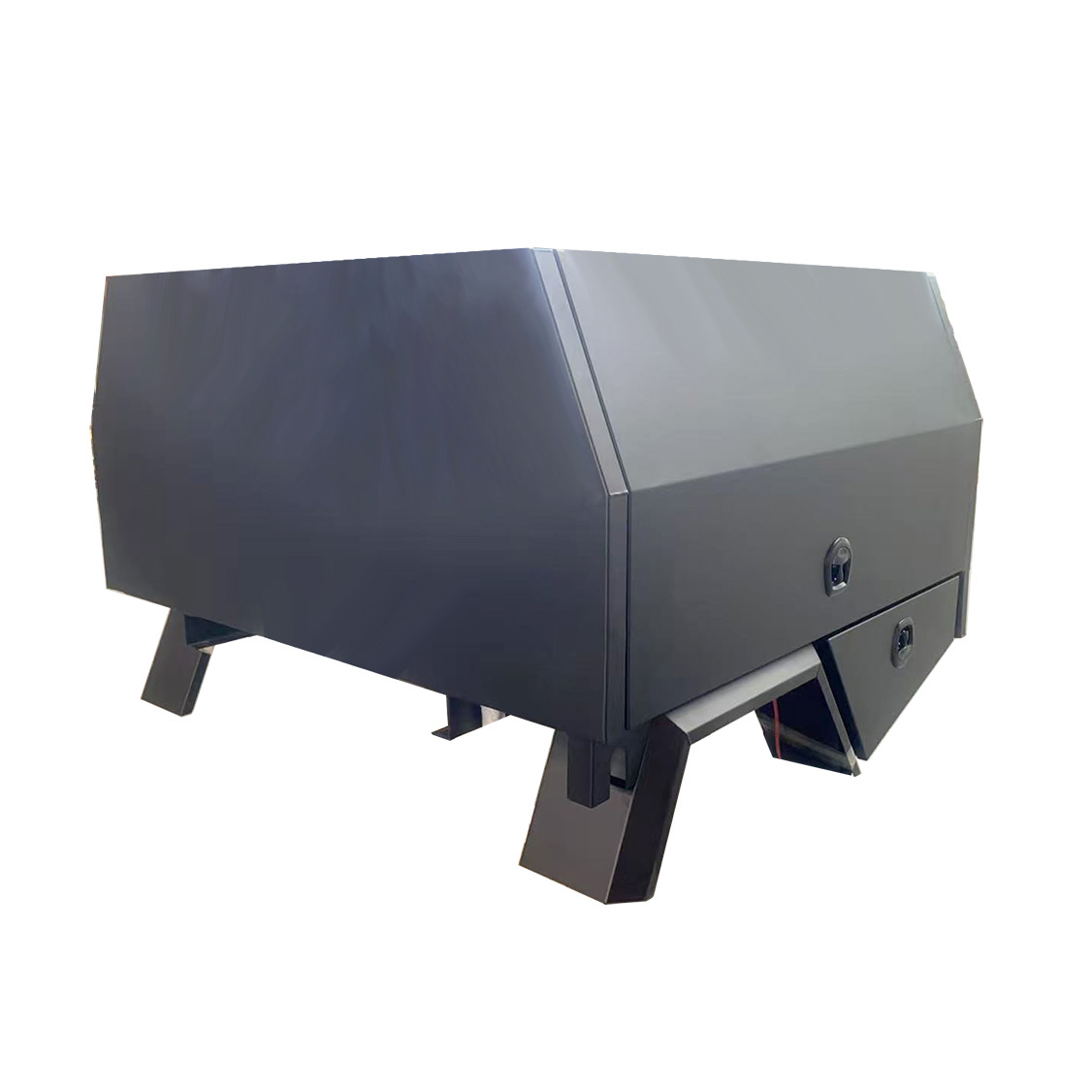 YT-7019-3 Doors Black Flat Aluminium Ute Canopy and Tray