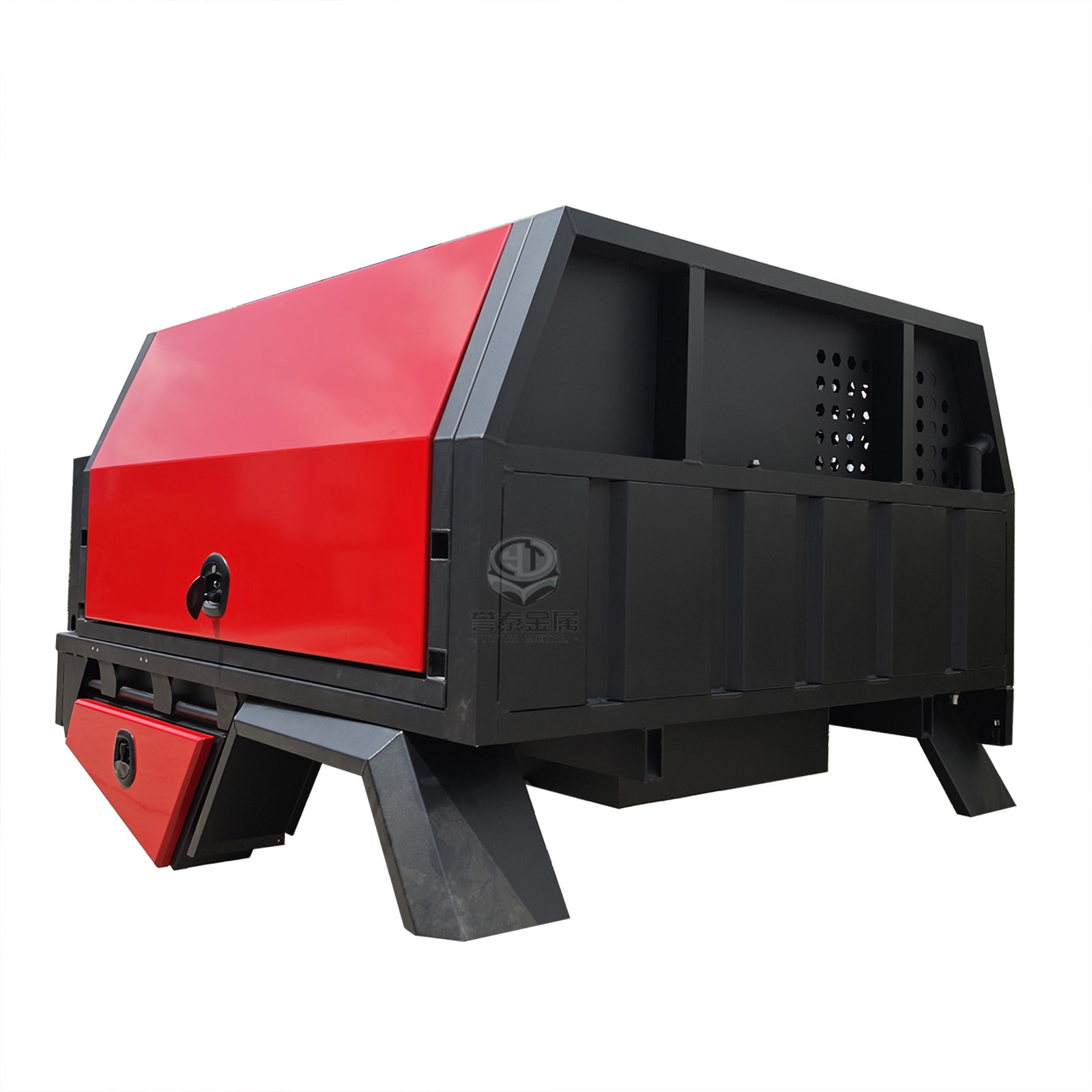 YT-7038-Heavy Duty Aluminum Ute Canopy with Internal Drawers and Shelving System