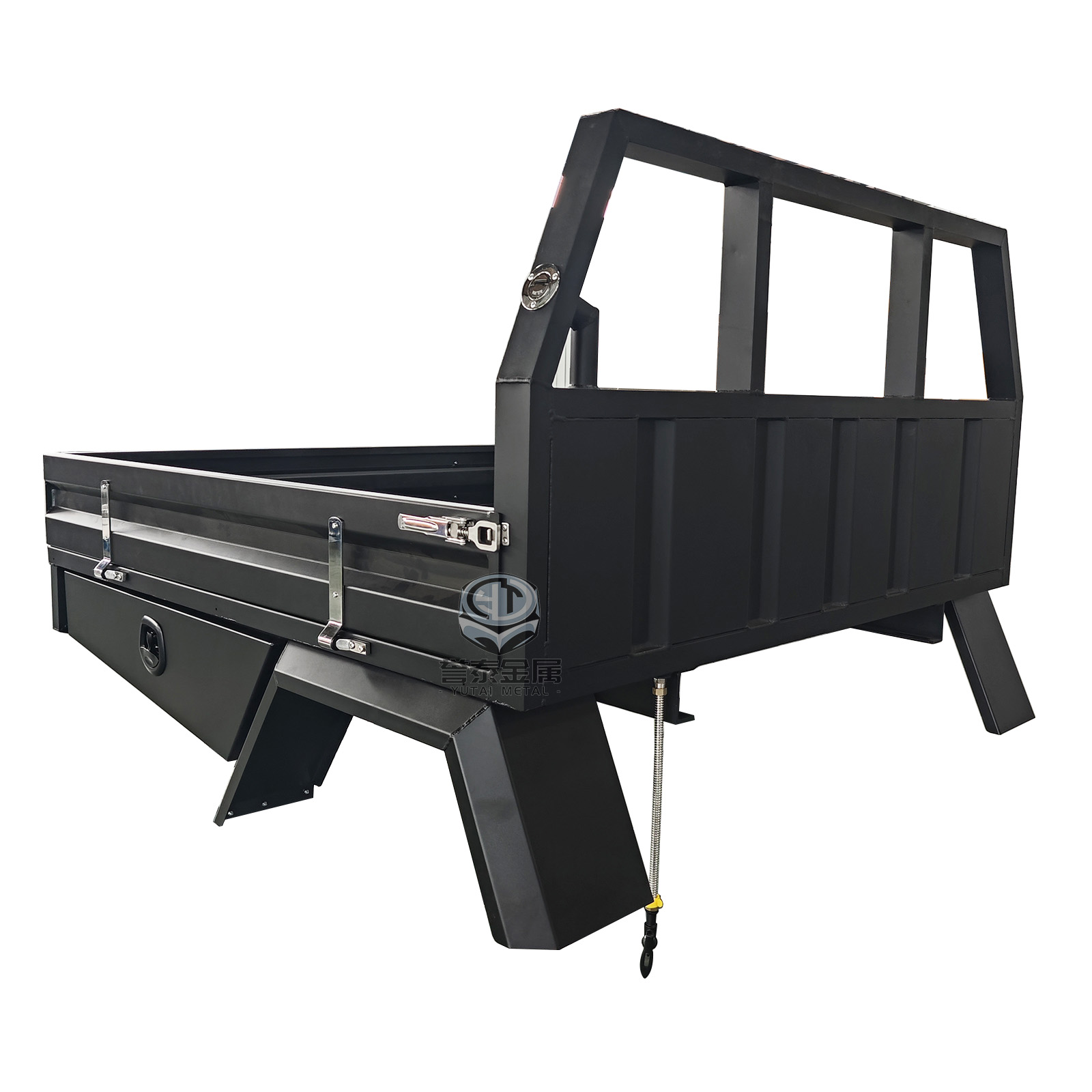 YT-2008-Heavy Duty Powder-coated black Aluminium Ute Tray