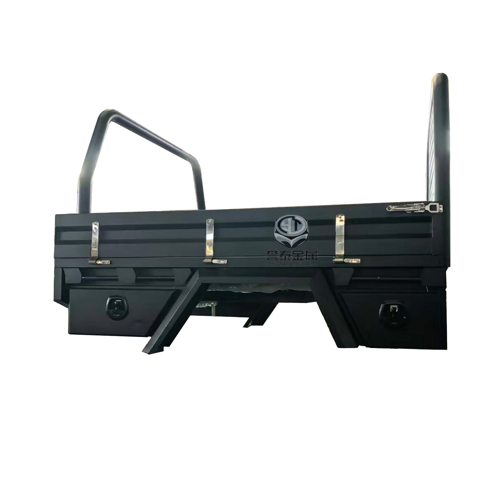 YT-2009-Round tube bent into headboard Aluminum UTE tray