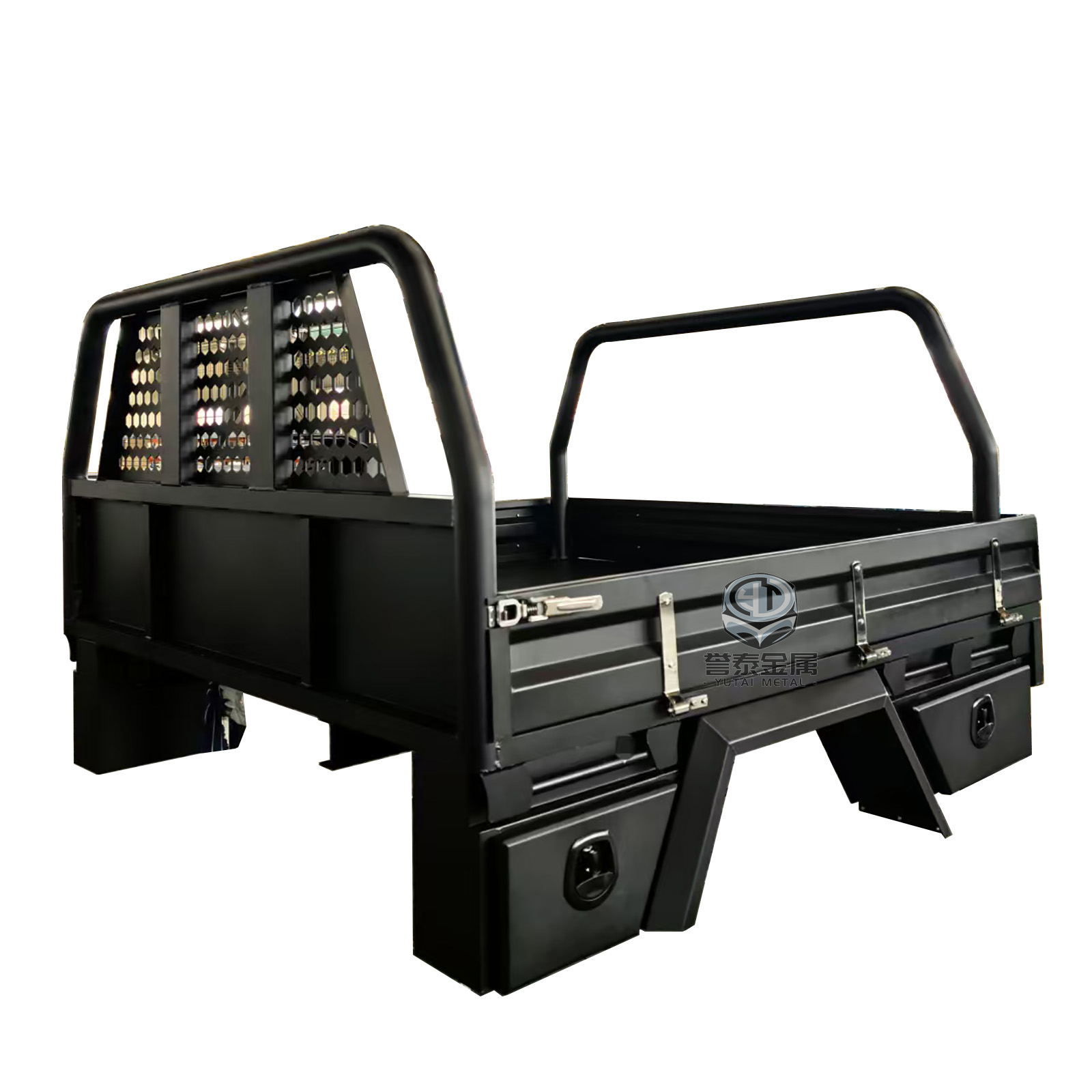 YT-2009-Round tube bent into headboard Aluminum UTE tray