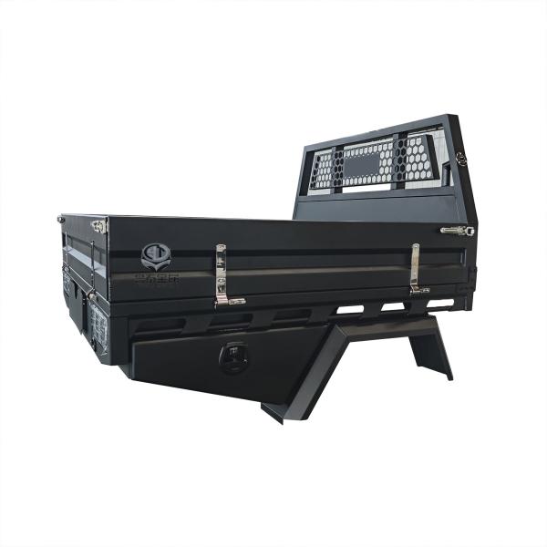 Black Powder coated Aluminium Ute Tray