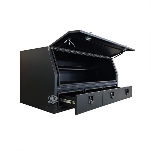 black ute truck tool box